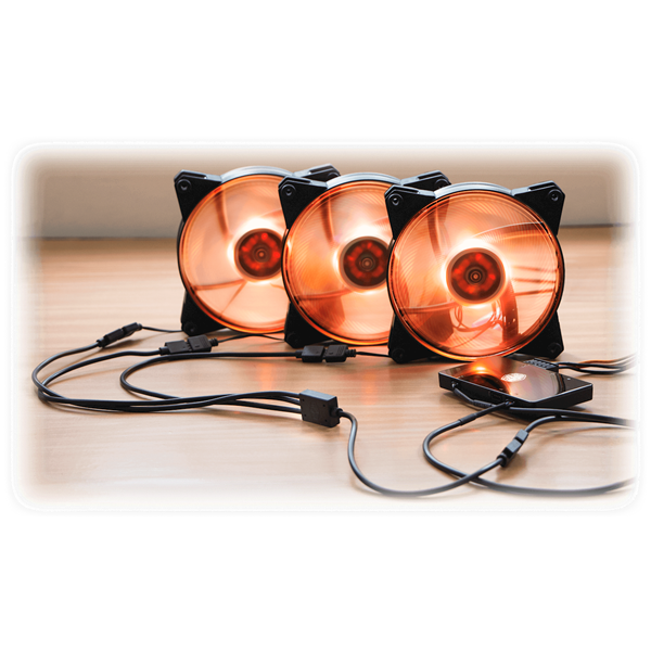 COOLER MASTER RGB Splitter Kábel 1-to-3, fekete