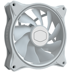 COOLER MASTER Rendszerhűtő Ventilátor MASTERFAN MF120 HALO WHITE EDITION, Gen2 RGB, fehér