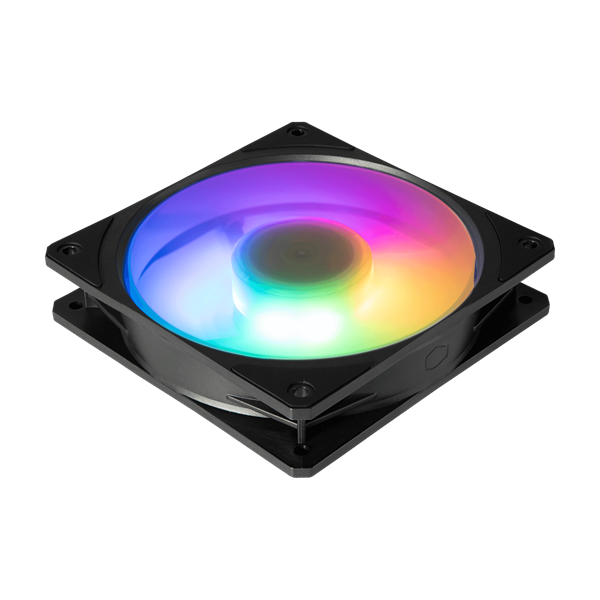 COOLER MASTER Rendszerhűtő Ventilátor MOBIUS 120P ARGB Gen2, 12cm, fekete