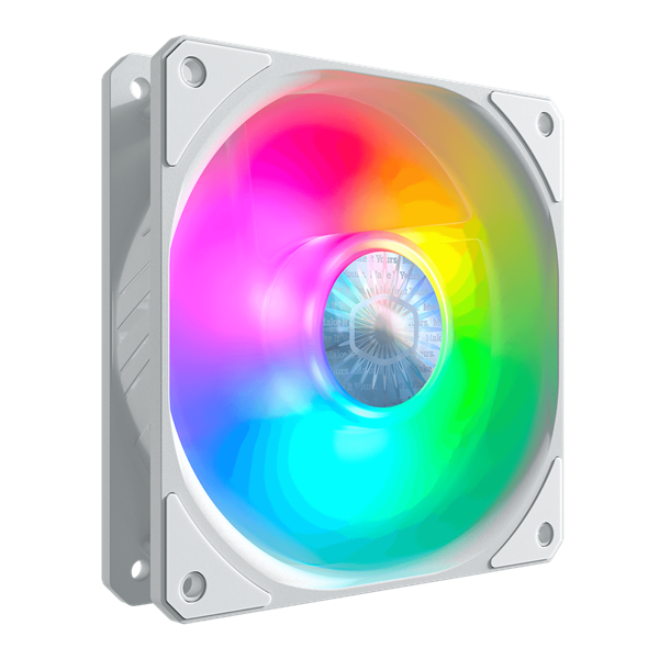 COOLER MASTER Rendszerhűtő Ventilátor SICKLEFLOW 120 ARGB, 12cm, fehér