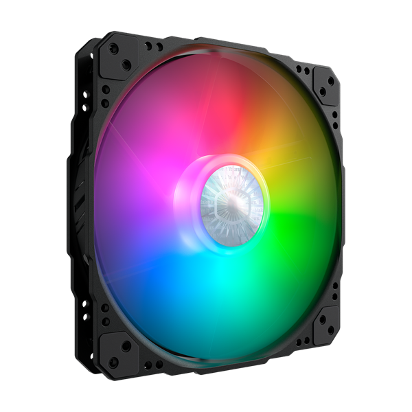 COOLER MASTER Rendszerhűtő Ventilátor SICKLEFLOW 200 ARGB Gen2, 20cm, fekete