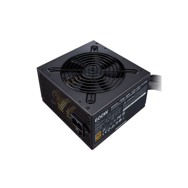 COOLER MASTER Tápegység MWE 600, 600W, 12cm, 80+ Bronze V2, Aktív PFC
