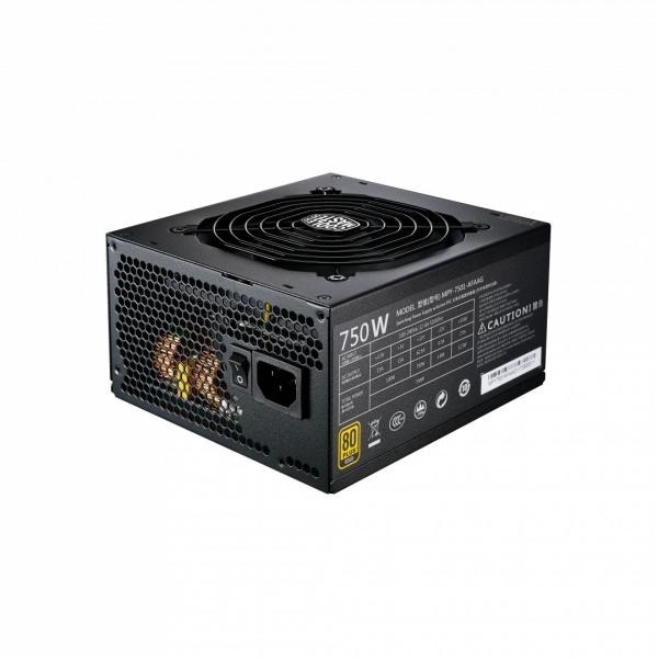 COOLER MASTER Tápegység MWE 750W, 12cm, 80+ Gold V2, Aktív PFC