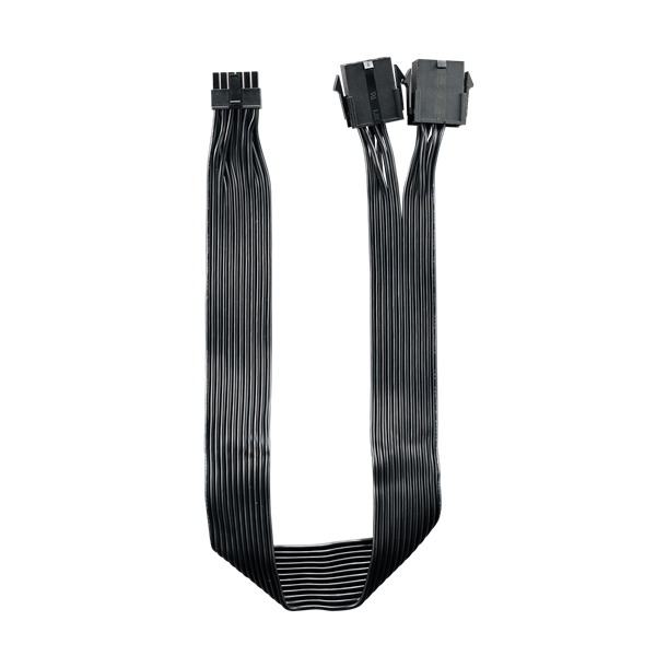 COOLER MASTER Tápkábel Adapter RTX 3000 VGA-hoz, 12-PIN - 2x8-PIN, 40cm, fekete
