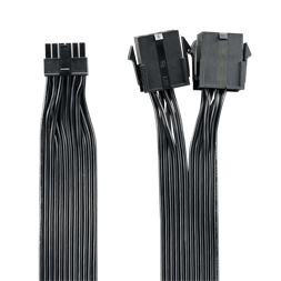 COOLER MASTER Tápkábel Adapter RTX 3000 VGA-hoz, 12-PIN - 2x8-PIN, 40cm, fekete