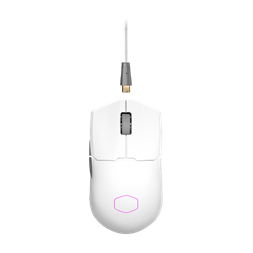 COOLER MASTER Vezeték Nélküli Egér MM712 Gaming, Optikai, 6 gombos, 19000dpi, RGB világítás, Fehér