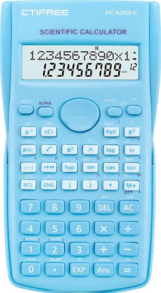 CTIFREE FC-82 MS tudományos számológép, 80x155mm