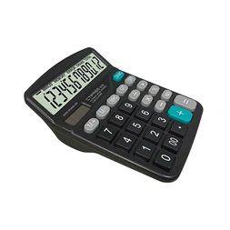 CTIFREE M-28 fekete számológép, 120x150mm, 12 számjegy, dual power, 2 év garancia