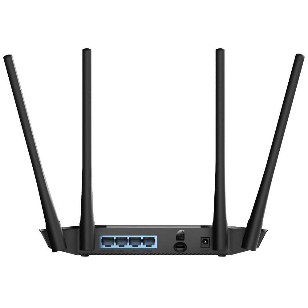 CUDY LT400 N300 WIFI 4G LTE nanoSIM fekete router