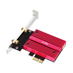 CUDY WE4000 háromsávos AX5400 WiFi 6E, intel AX210, Bluetooth 5.2, PCI Express hálózati kártya