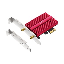 CUDY WE4000 háromsávos AX5400 WiFi 6E, intel AX210, Bluetooth 5.2, PCI Express hálózati kártya