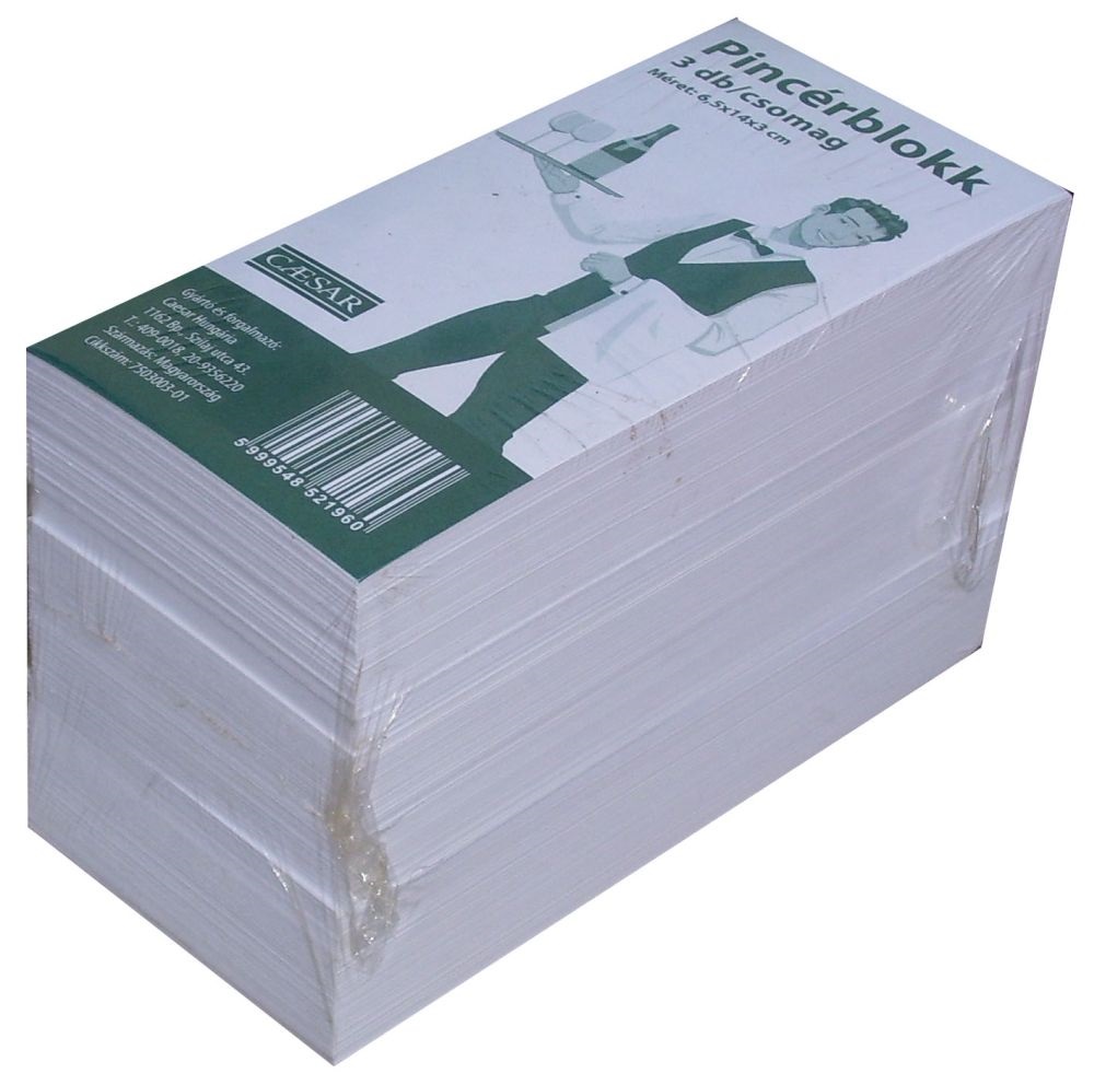 Caesar 7x15x3cm 3db/csomag pincérblokk