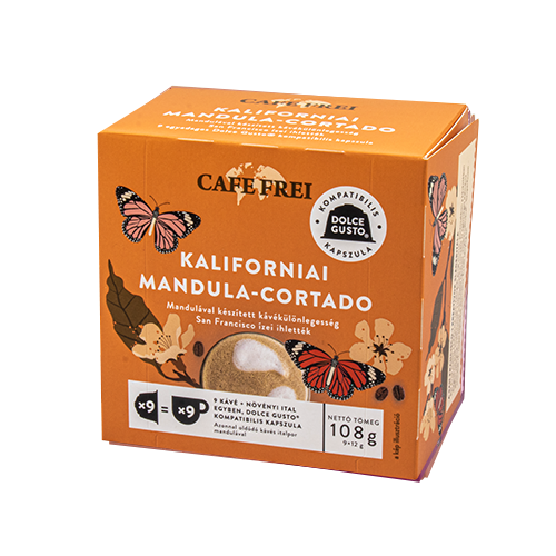 Cafe Frei Kaliforniai mandula-cortado dolce gusto kompatibilis 9db kávékapszula