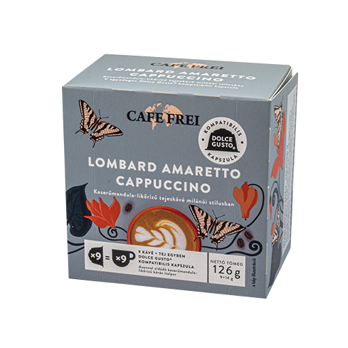 Cafe Frei Lombard amaretto-cappuccino dolce gusto kompatibilis 9 db kávékapszula