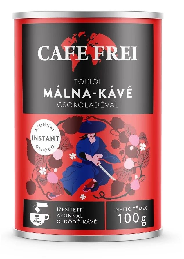 Cafe Frei Tokiói csokoládés málna 100g instant kávé