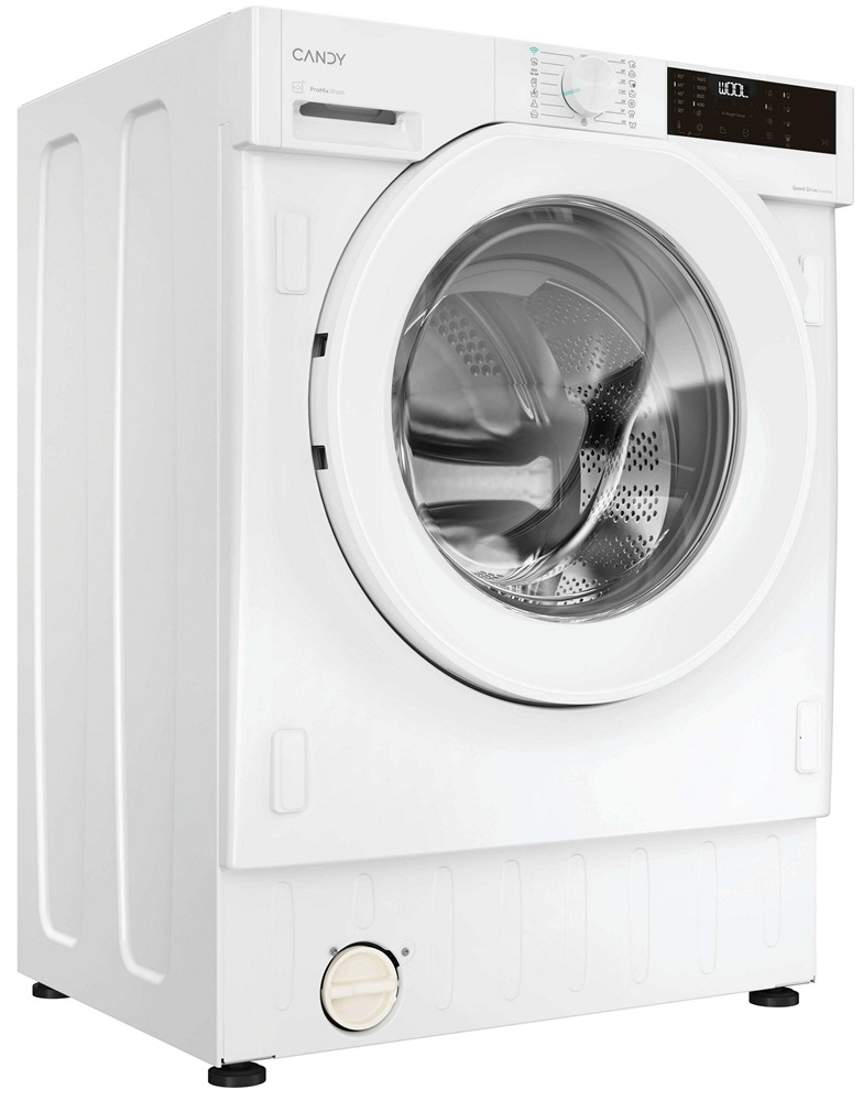 Candy BC449M4D8J-S fehér, elöltöltős, max.:1400ford., 9kg, beépíthető mosógép