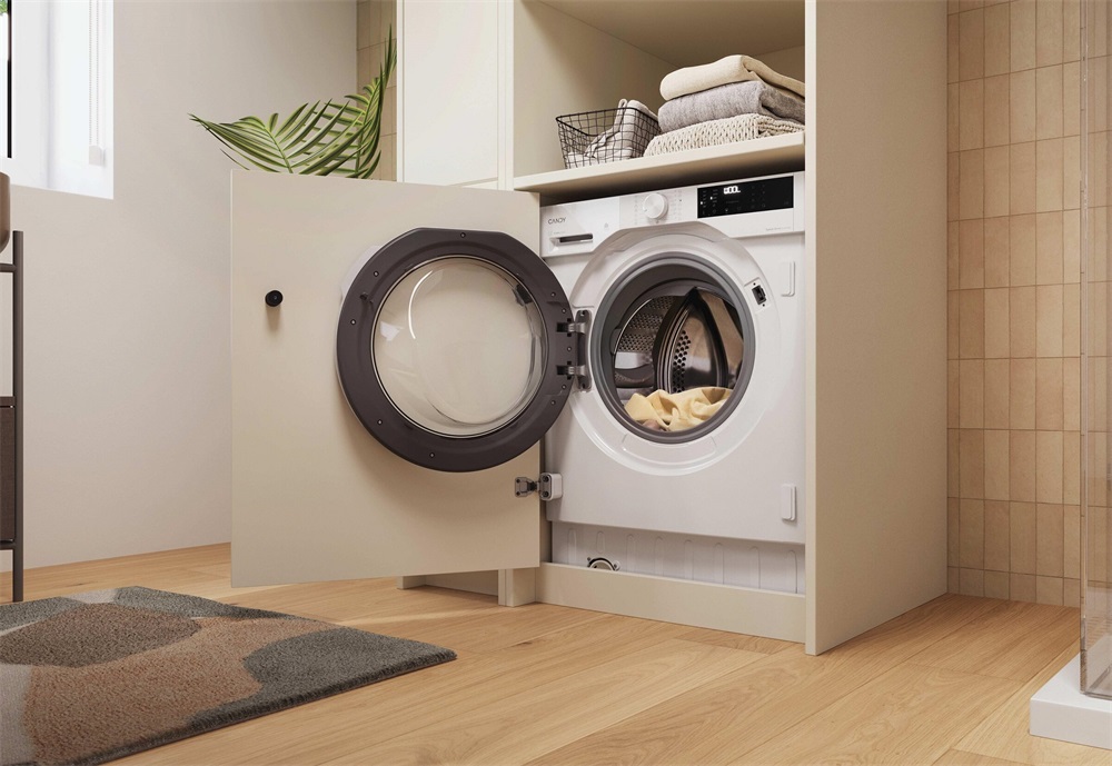 Candy BC449M4D8J-S fehér, elöltöltős, max.:1400ford., 9kg, beépíthető mosógép