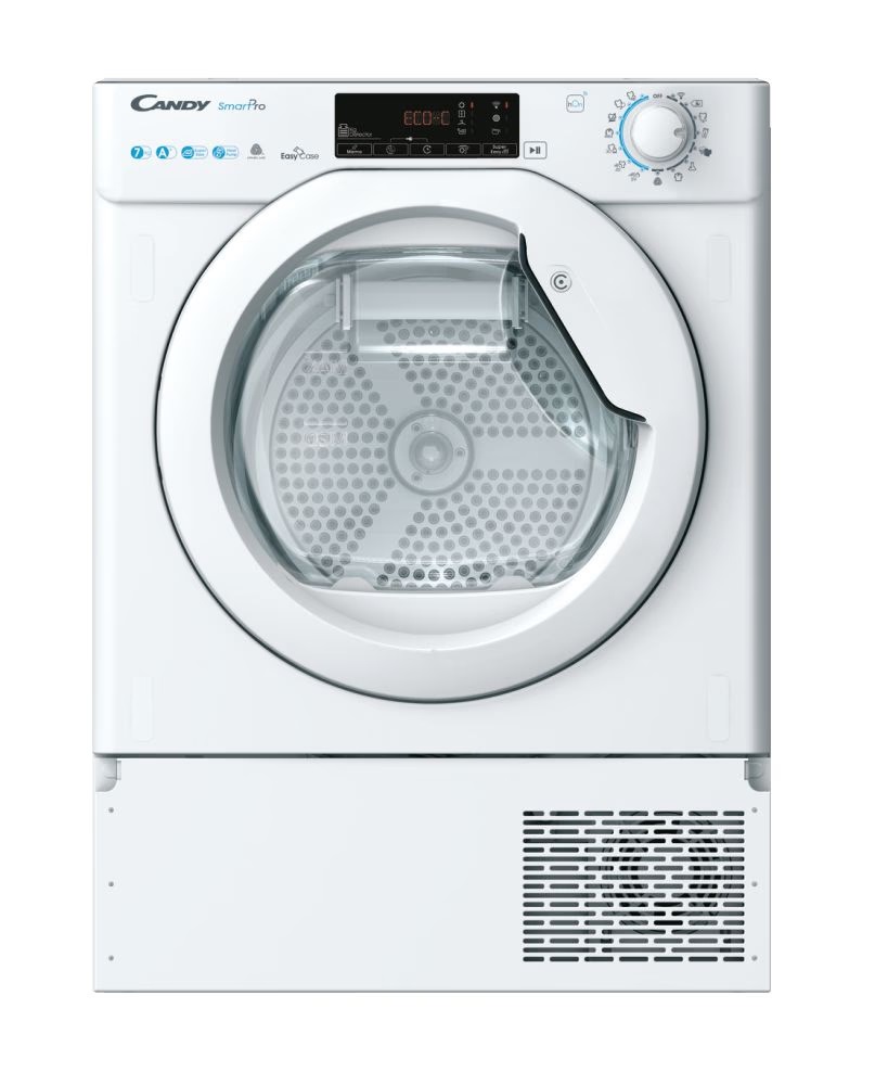 Candy BCTD H7A1TE-S fehér, 7 kg, hőszivattyús, beépíthető, szárítógép