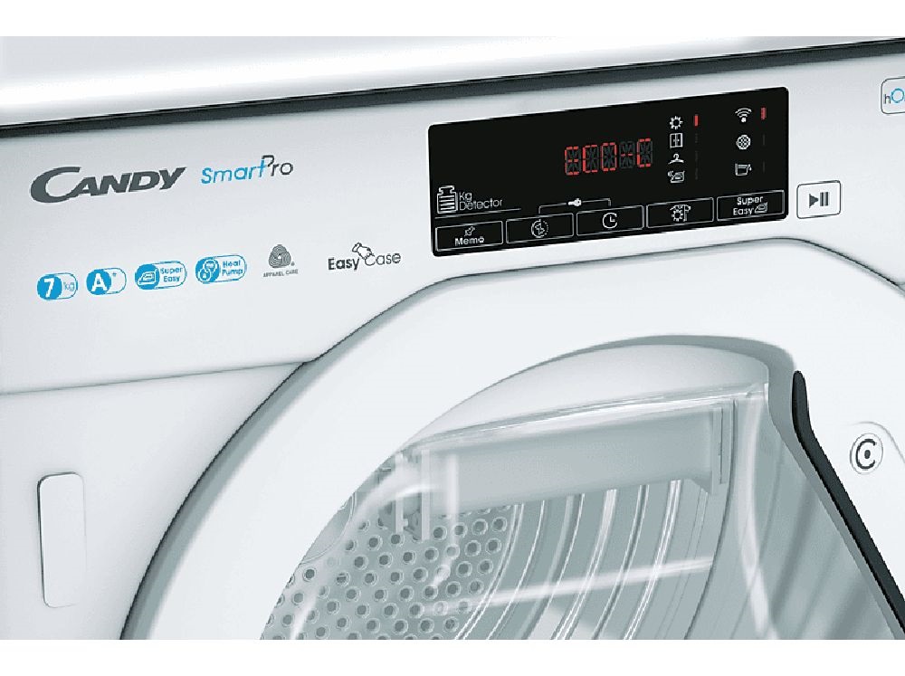 Candy BCTD H7A1TE-S fehér, 7 kg, hőszivattyús, beépíthető, szárítógép
