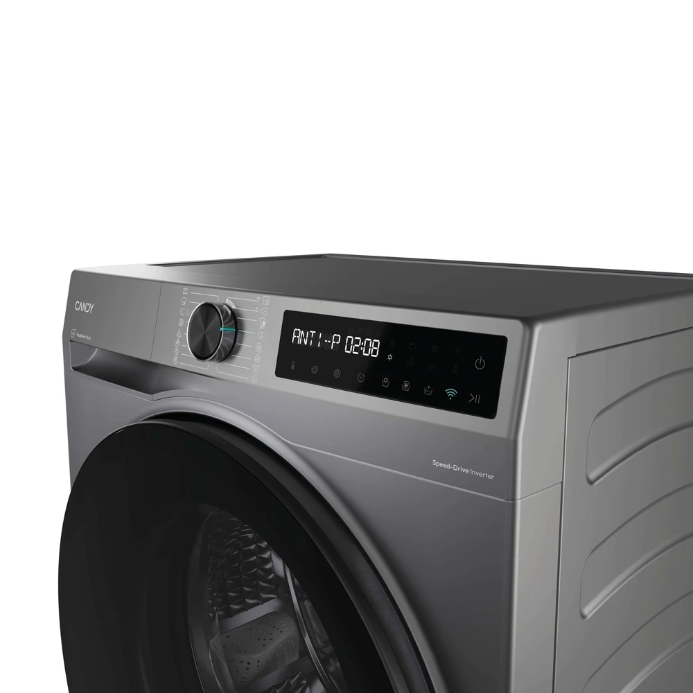 Candy BWR 485SBL6G-S Antracit, elöltöltős, max.1351ford., 8kg/5kg mosó-szárítógép