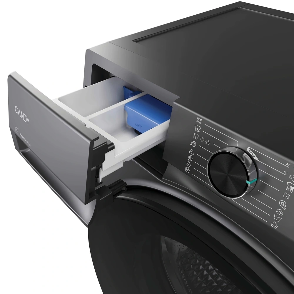 Candy BWR 485SBL6G-S Antracit, elöltöltős, max.1351ford., 8kg/5kg mosó-szárítógép