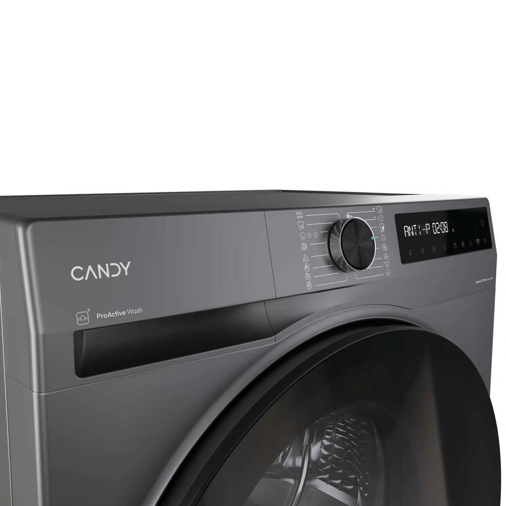 Candy BWR 485SBL6G-S Antracit, elöltöltős, max.1351ford., 8kg/5kg mosó-szárítógép