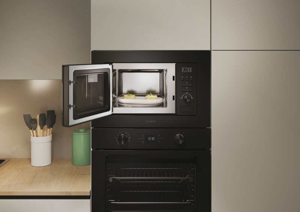 Candy CA20FMW7NB 1000W, 20literes, fekete, beépíthető,  mikrohullámú sütő