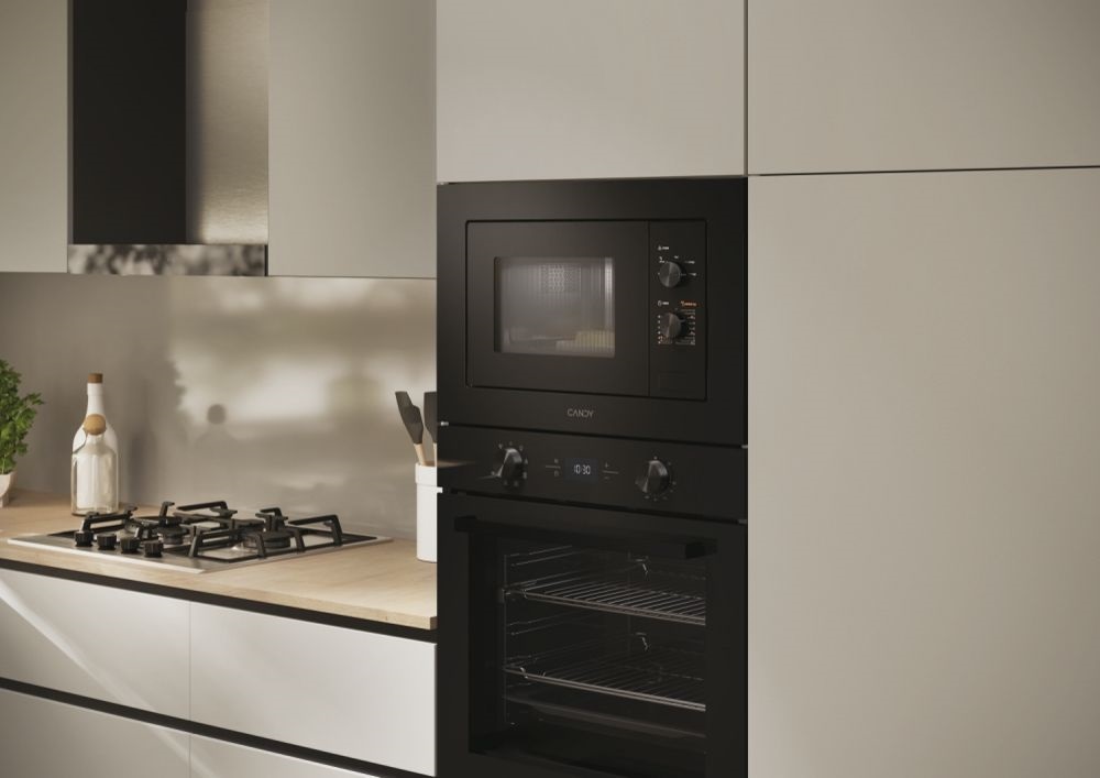 Candy CA38FMW8NB 1000W, 17literes, ezüst, beépíthető, mikrohullámú sütő