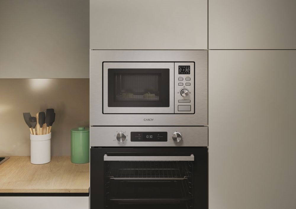 Candy CA38FMW8NG 1000W, 17literes, fekete, beépíthető, mikrohullámú sütő