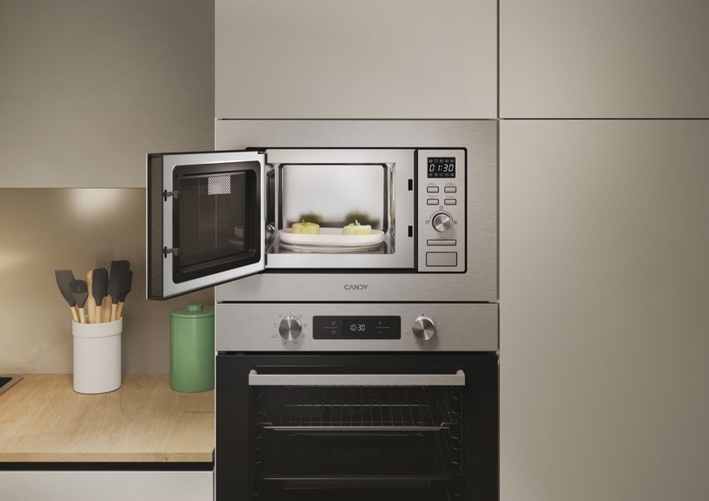 Candy CA38FMW8NG 1000W, 17literes, fekete, beépíthető, mikrohullámú sütő