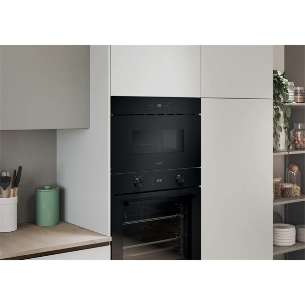 Candy CA38SMBF7XS 750W, 24literes, fekete, beépíthető, mikrohullámú sütő