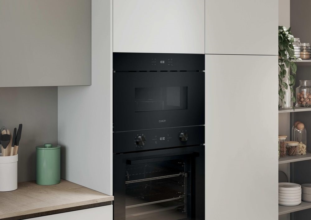 Candy CA38SMBF7XS 750W, 24literes, fekete, beépíthető, mikrohullámú sütő