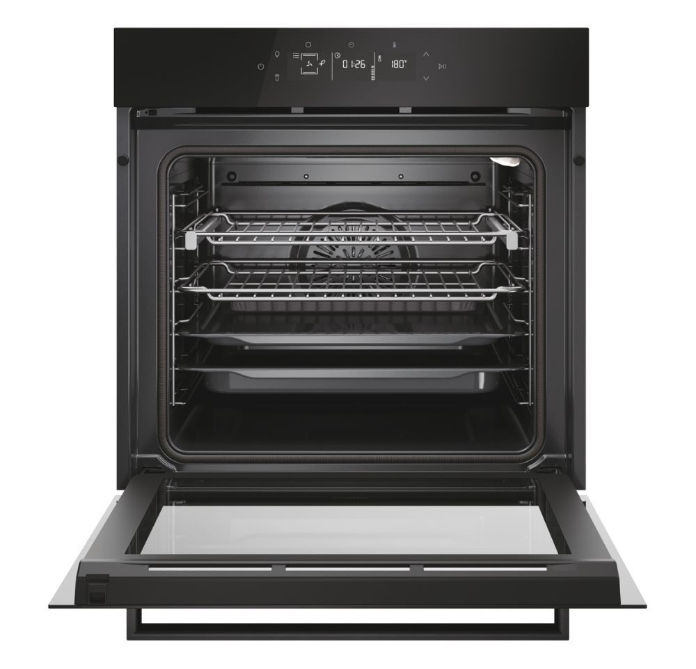 Candy CA6 N5G3YTB fekete, beépíthető, sütőtér: 78 liter, légkeveréses, grill sütő