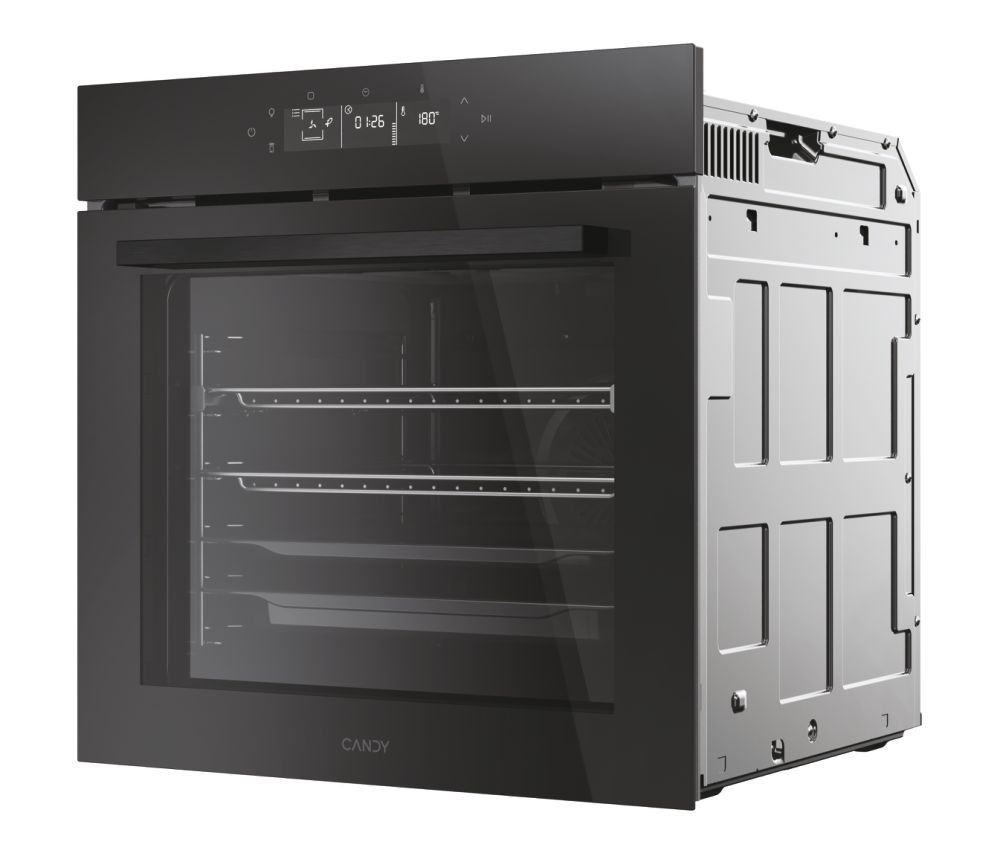 Candy CA6 N5G3YTB fekete, beépíthető, sütőtér: 78 liter, légkeveréses, grill sütő