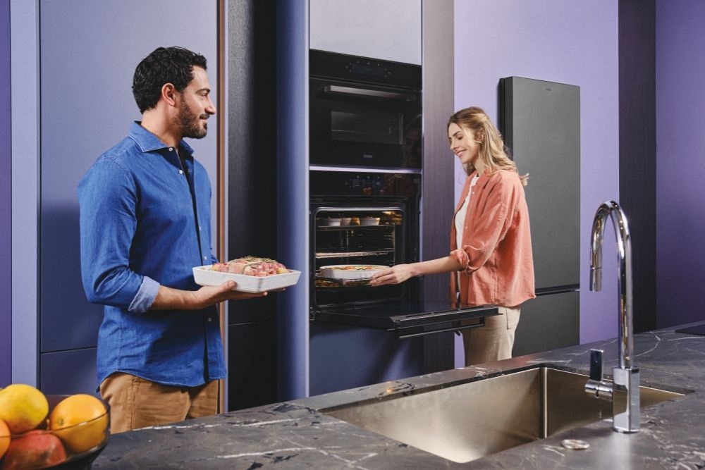 Candy CA6 N5G3YTB fekete, beépíthető, sütőtér: 78 liter, légkeveréses, grill sütő