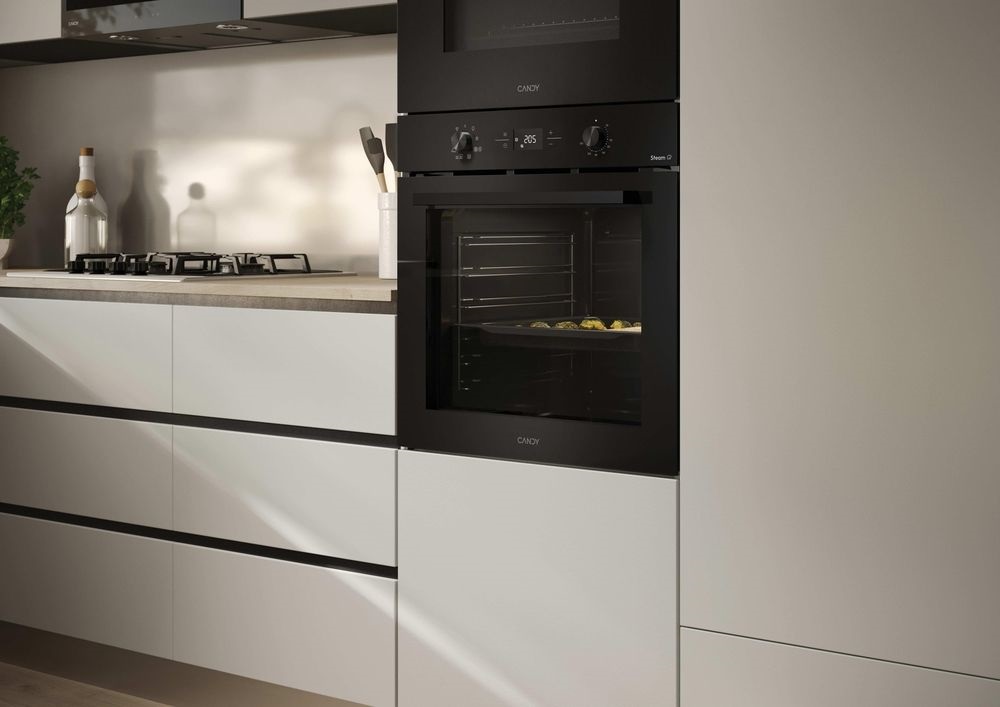 Candy CA6 NP3AT3EHTB fekete, beépíthető, sütőtér: 78 liter, légkeverés, grill sütő