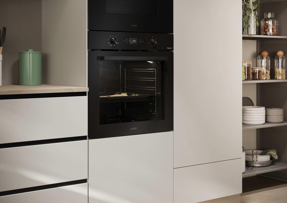 Candy CA6 NP3AT3EHTB fekete, beépíthető, sütőtér: 78 liter, légkeverés, grill sütő