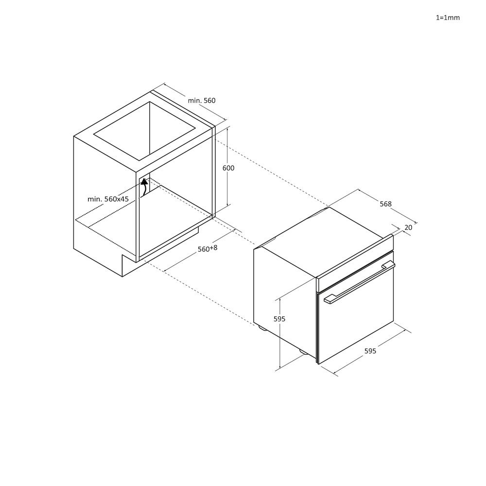 Candy CA6 NP3AT3EHTB fekete, beépíthető, sütőtér: 78 liter, légkeverés, grill sütő