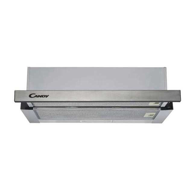Candy CBT625/2X inox, beépíthető, hagyományos, méret:60 cm, teleszkópos, zajszint:62 dB, páraelszívó