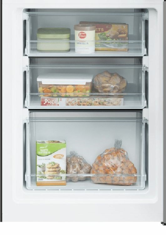 Candy CCT3L517EB fekete, alulfagyasztós, Hűtő:186L, Fagyasztó:74L, Low frost hűtőszekrény