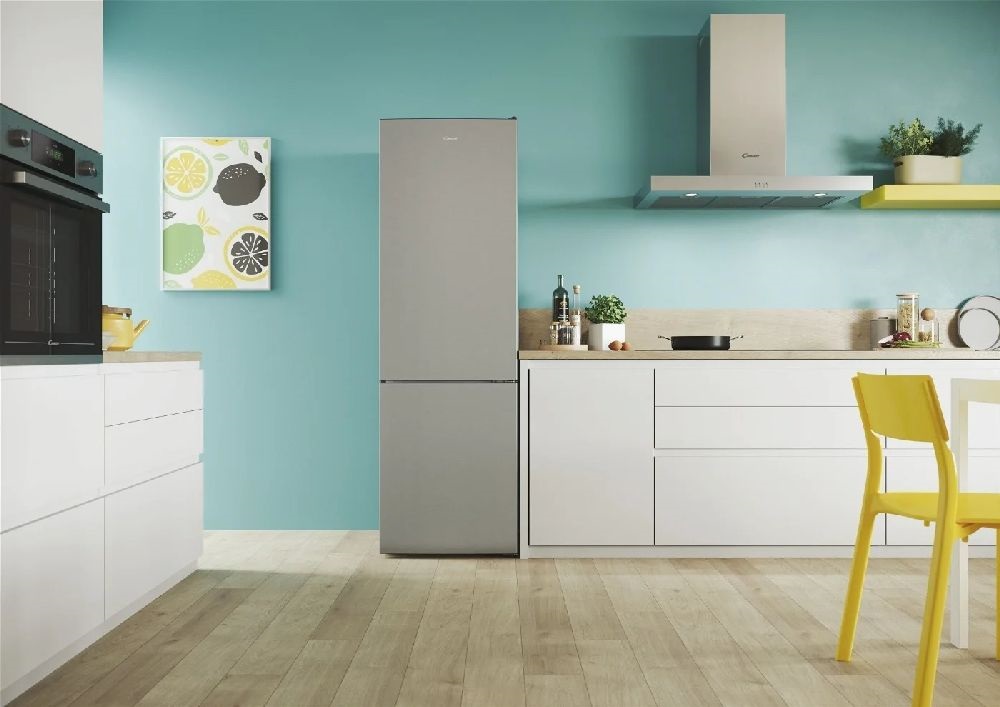 Candy CCT3L517ES ezüst, alulfagyasztós, Hűtő:186L, Fagyasztó:74L, Low frost hűtőszekrény