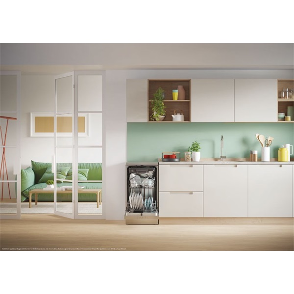 Candy CF1C7SB1FX keskeny 11 terítékes inox mosogatógép