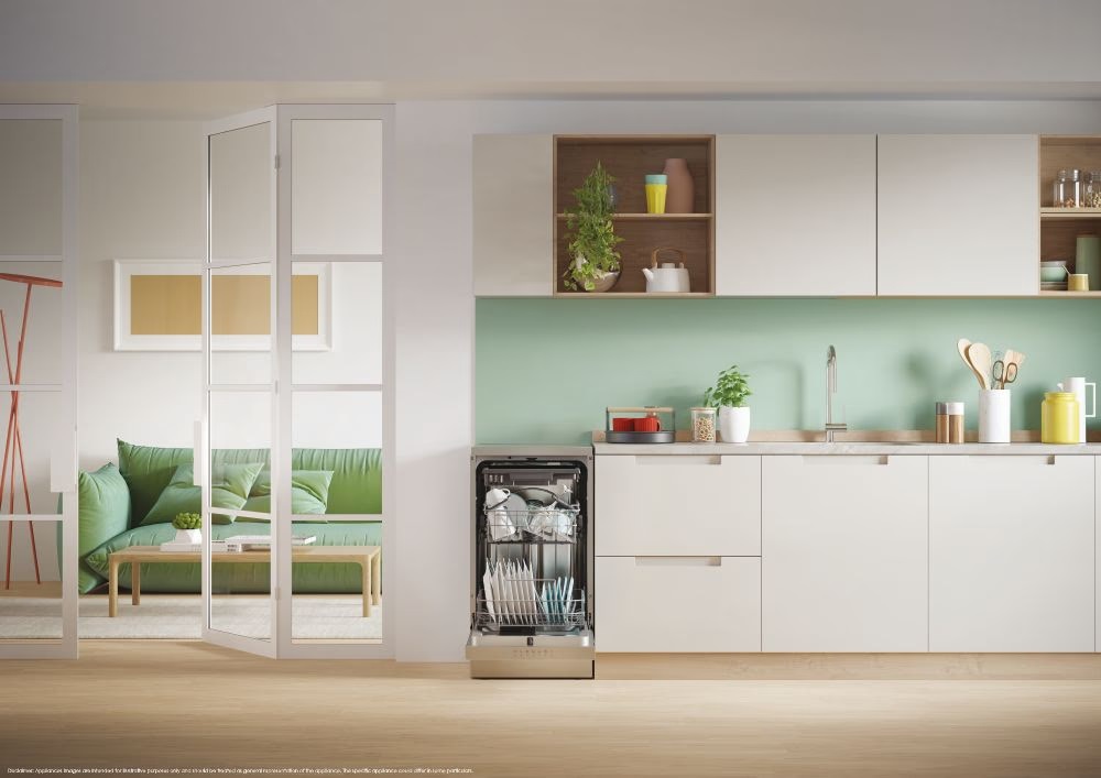 Candy CF1C7SB1FX inox, programok száma: 8, keskeny szabadonálló, 11 terítékes mosogatógép 