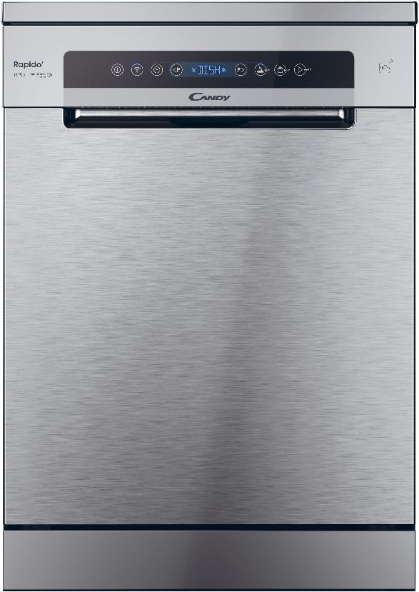 Candy CF 5C7F1X inox, programok száma: 8, szabadonálló, 15 terítékes mosogatógép 