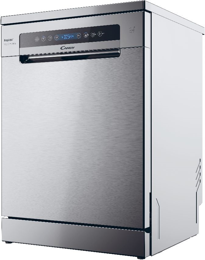 Candy CF 5C7F1X inox, programok száma: 8, szabadonálló, 15 terítékes mosogatógép 