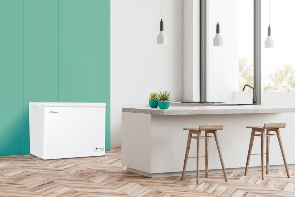 Candy CHAE 2002E fehér, Hűtő:L, Fagyasztó:196L, fagyasztóláda