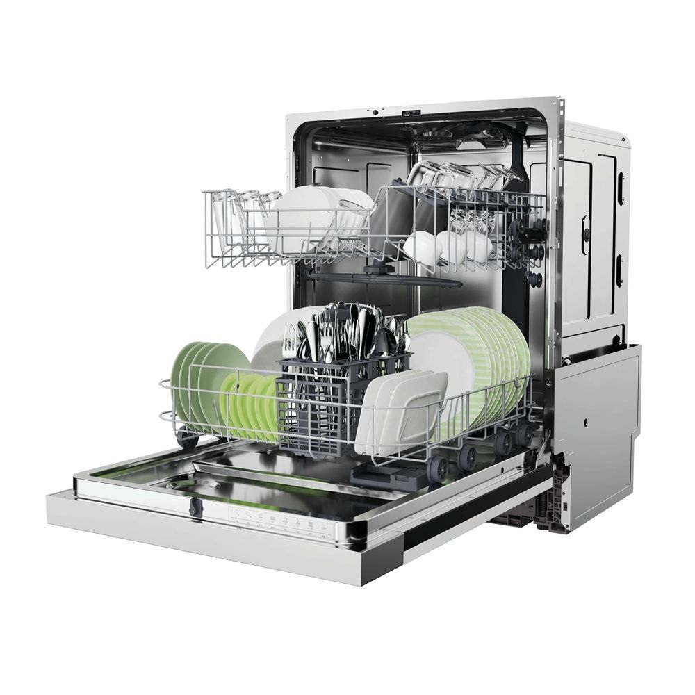 Candy CH 3E7F0S ezüst, programok száma:8, beépíthető, 11 terítékes mosogatógép