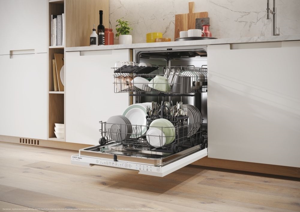 Candy CI 3E7L0W2 fehér, programok száma:5, beépíthető, 13 terítékes mosogatógép