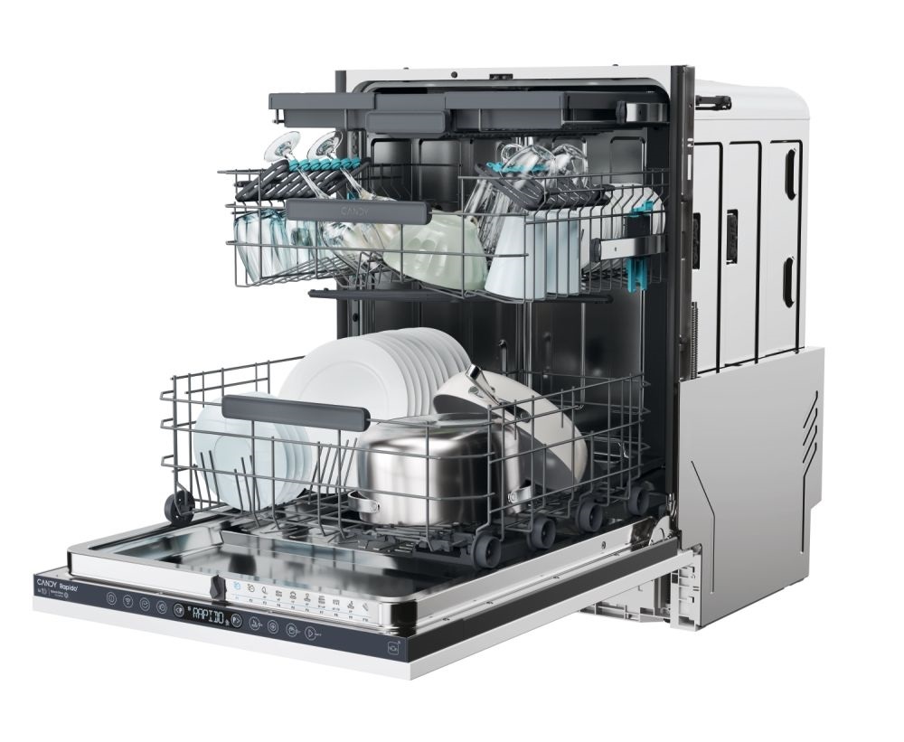 Candy CI 6B4S1PSA1 fehér, programok száma:10, beépíthető, 16 terítékes mosogatógép