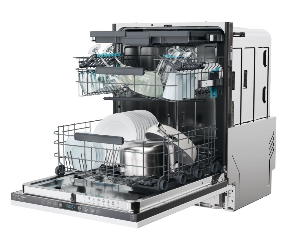 Candy CI 6C4F1PA fehér, programok száma:8, beépíthető, 16 terítékes mosogatógép